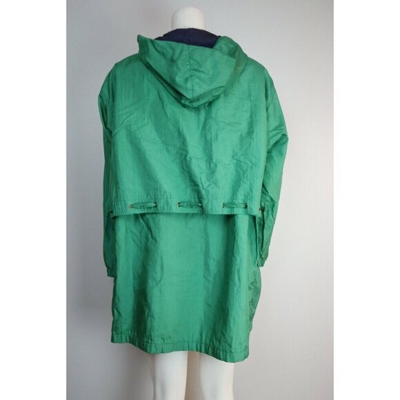 WOMEN'S GREEN HOODED WINDBREAKER JACKET - CABIN CREEK  - SIZE M 8-110 - Picture 5 of 7